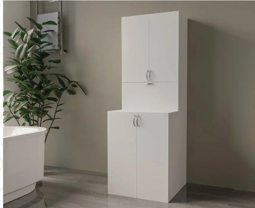 ENSA 06 Kapaklı Çamaşır Makinesi Dolabı Renkli Kapak