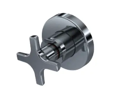 FELİX ANKASTRE ARA KESME VALFİ (PLASTİK VOLAN-1/2 PRİNÇ GÖVDE)