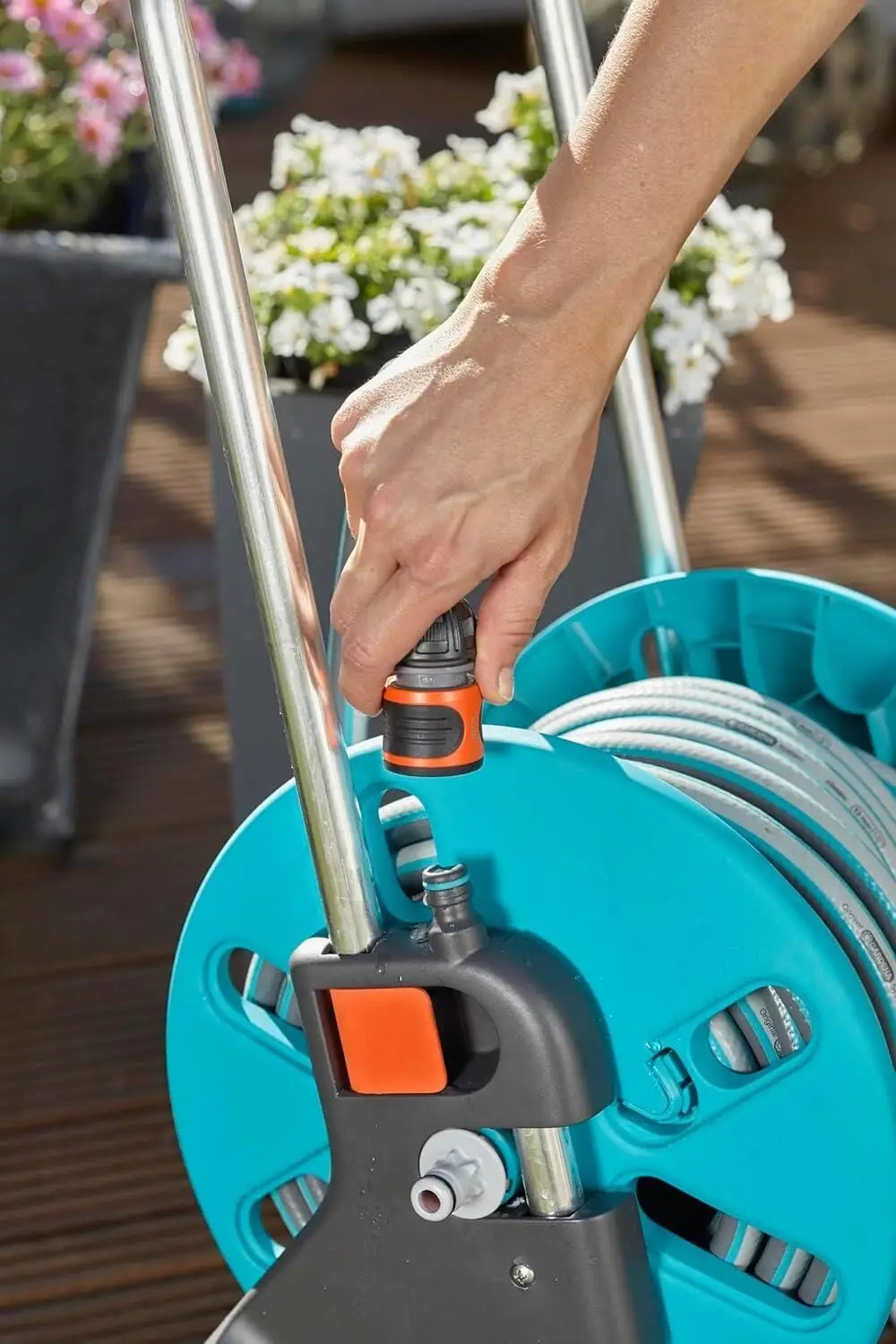 Gardena 18502-20 Hortum Arabası CleverRoll S Set