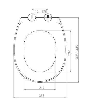 GENESİS KLOZET KAPAĞI (YAVAŞ KAPANAN - METAL MENTEŞE TAKIMI - ÜSTTEN SIKMALI)