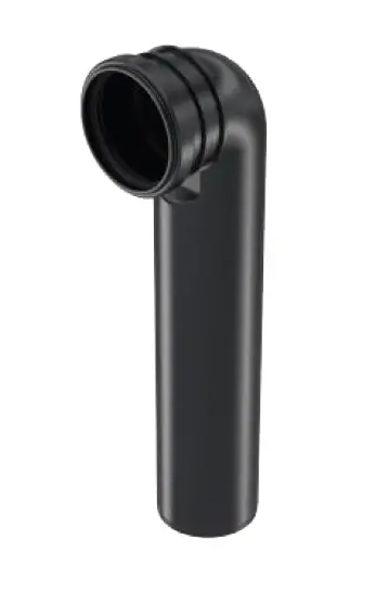 GÖMME REZERVUAR ÇİFT KELEPÇELİ PİS SU ÇIKIŞ DİRSEĞİ (Q90 X 450 mm)