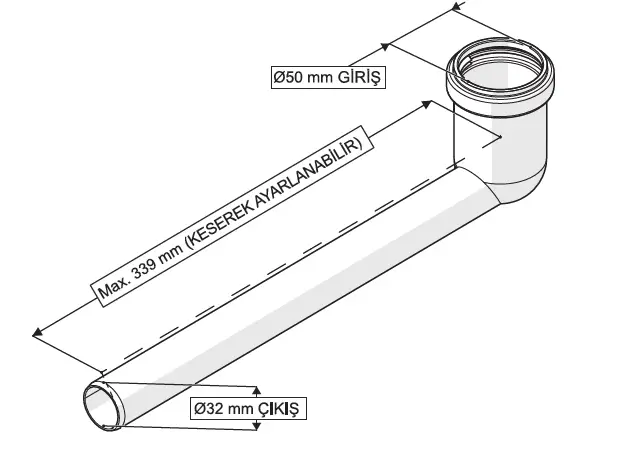 GÖMME REZERVUAR HELA TAŞI BAĞLANTI BORUSU