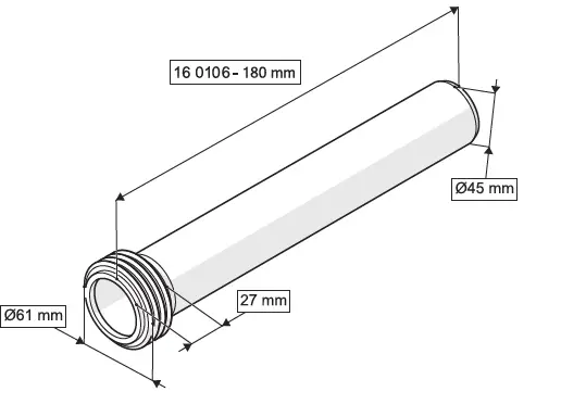 GÖMME REZERVUAR KADA SETİ ( Q90X220 + Q45X180 mm )