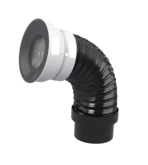 GÖMME REZERVUAR KÖRÜKLÜ PİS SU ÇIKIŞ BORUSU (Q90 X 180 mm)