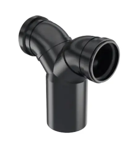 GÖMME REZERVUAR PİS SU ÇATAL DİRSEĞİ (Q90-90-110 X 260 mm)