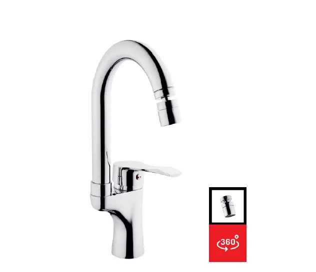 GÖNEN MİX KUĞU LAVABO BATARYA ( OYNAR PERLATÖR - Q35 KARTUŞ - TS EN 817 )