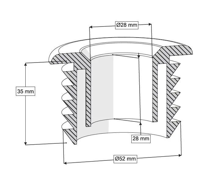 HELA TAŞI ADAPTÖR CONTASI ( Q62-32 mm )