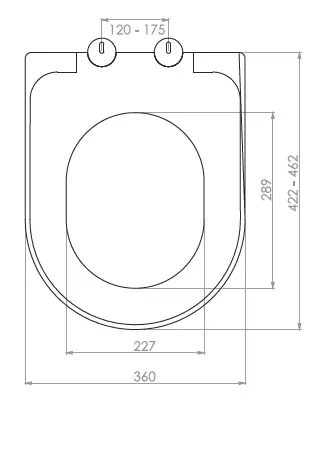 İNCİ KLOZET KAPAĞI (YAVAŞ KAPANAN-  ÜSTTEN SIKMALI)