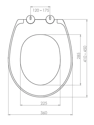 İPEK KLOZET KAPAĞI (YAVAŞ KAPANAN - ÜSTTEN SIKMALI)