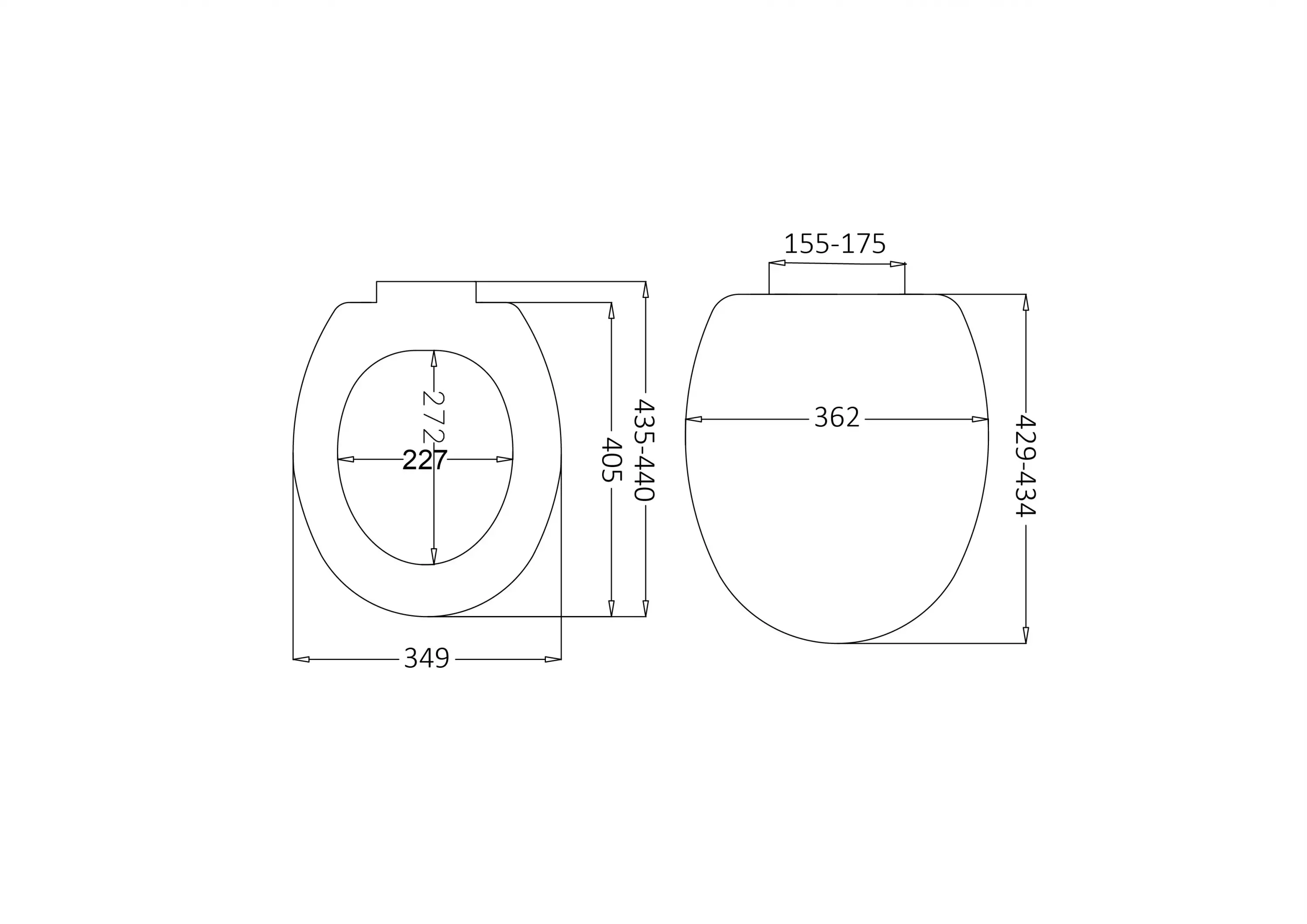 JAPAR - Akdeniz Slim Klozet Kapak Duroplast ( Yavaş Kapanan )