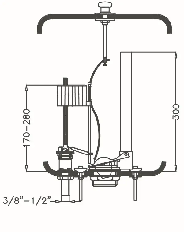JAPAR - Karadeniz Çekmeli İç Takım (krom çekme butonu - kutulu)