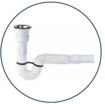 JAPAR - Körüklü Lavabo Sifonu Q32