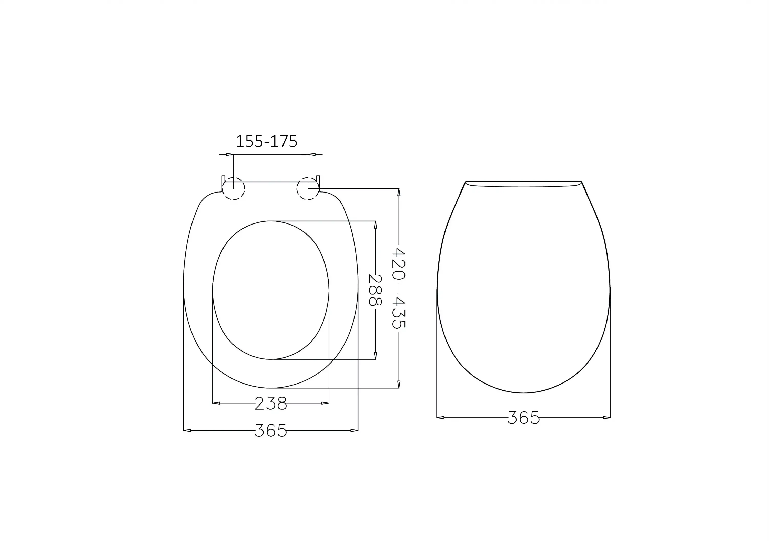 JAPAR - Melodi Klozet Kapak Duroplast ( Yavaş Kapanan )