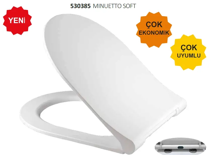 JAPAR - Minuetta Klozet Kapak Duroplast ( Yavaş Kapanan )