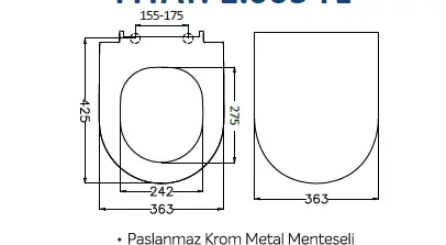 JAPAR - Minuetta Klozet Kapak Duroplast ( Yavaş Kapanan )