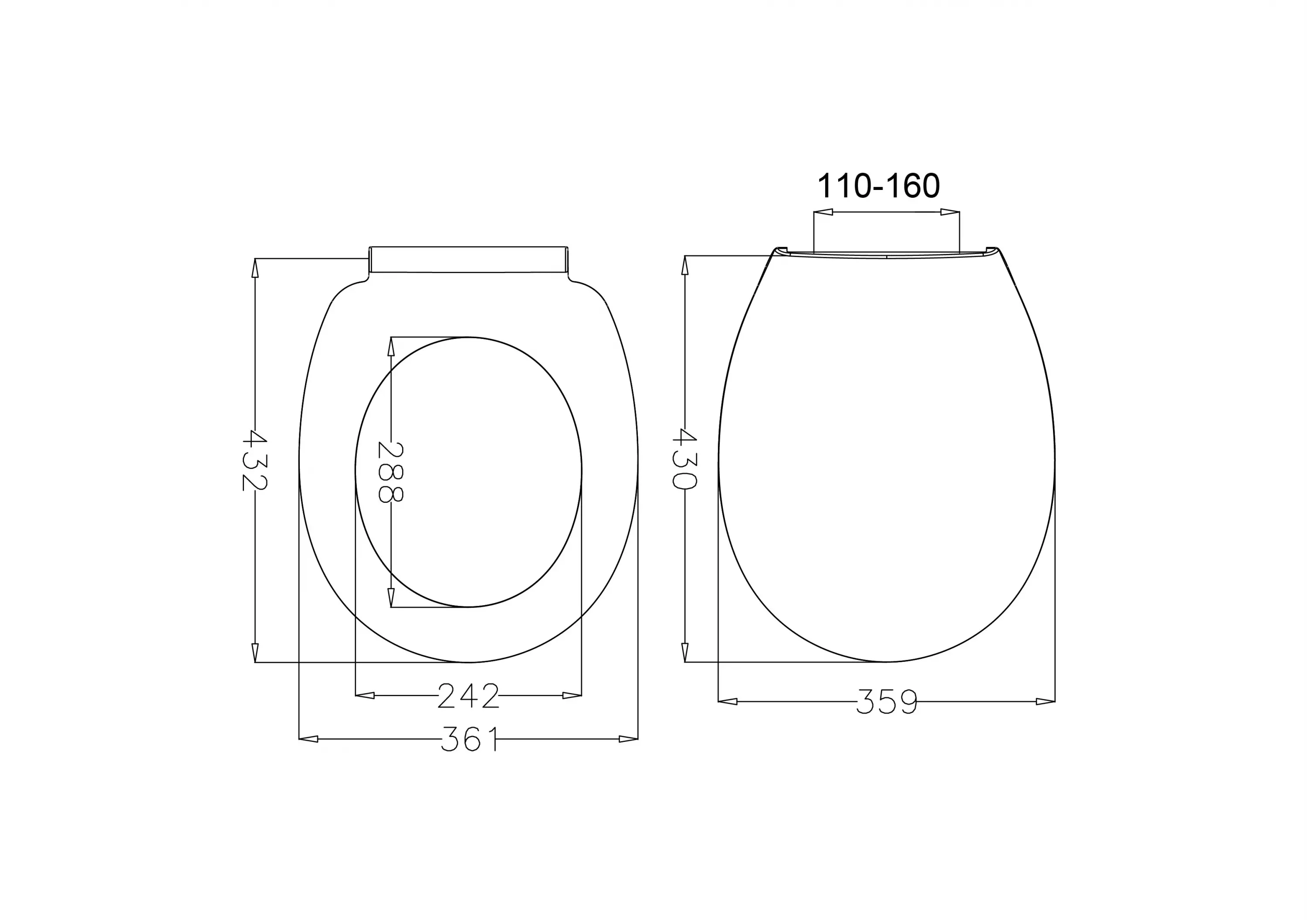 JAPAR - Ocean Klozet Kapak Polipropilen ( Yavaş Kapanan )