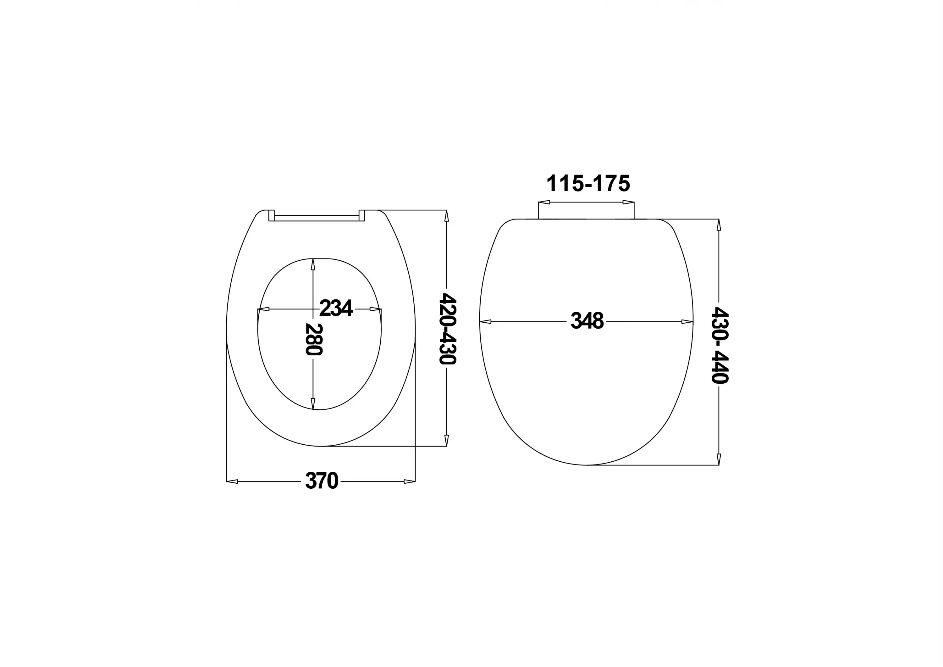 JAPAR - Pasifik Klozet Kapak Duroplast (Plastik Menteşeli )