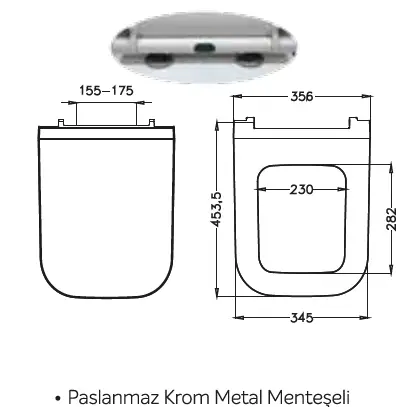 JAPAR - Perfect Slim Klozet Kapak Duroplast ( Yavaş Kapanan )