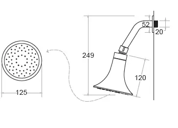 KARE - ALYA ANKASTRE DUS SETİ (KROM)