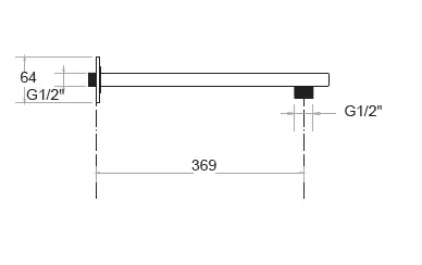 KARE - ANKASTRE TEPE DUS BORUSU 40 cm