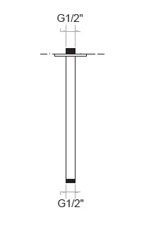 KARE - ANKASTRE TEPE DUS BORUSU KARE 25 cm
