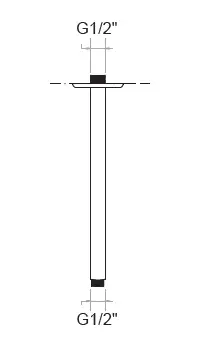KARE - ANKASTRE TEPE DUS BORUSU YUVARLAK 25 cm