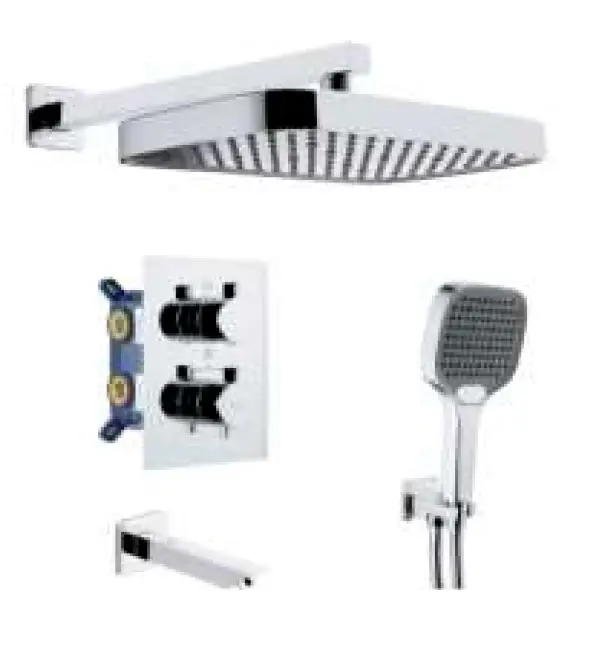 KARE - ARES TERMOSTATİK BANYO SETİ 3 YOLLU