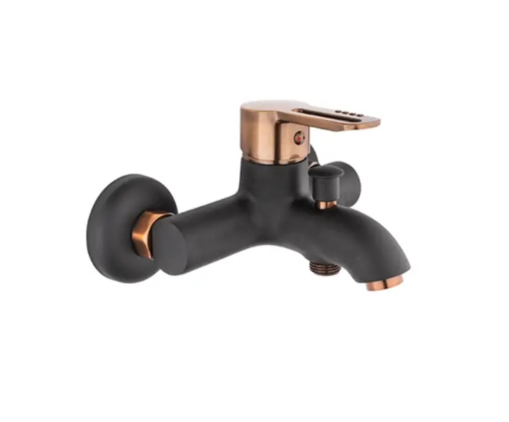 KARE - İNCİ MİX BANYO BATARYASI (SİYAH - BAKIR)