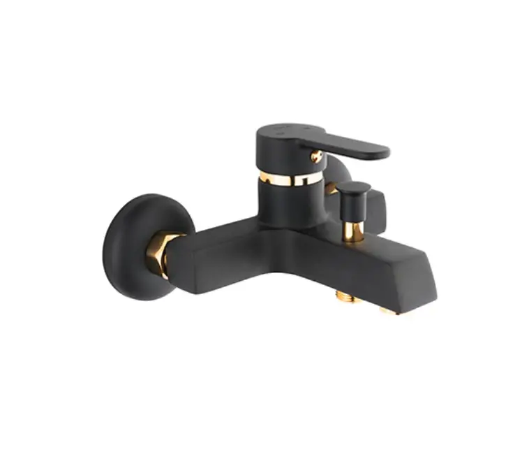 KARE - STİL MİX BANYO BATARYASI (SİYAH - ALTIN)