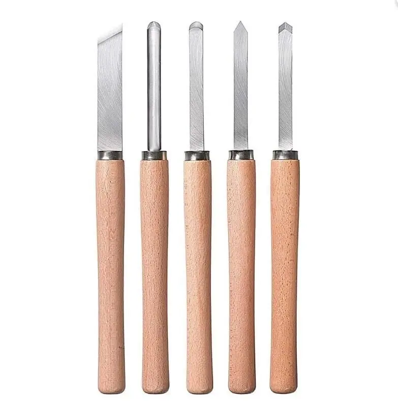 KWB 5 Parça Ahşap Torna Bıçak Seti