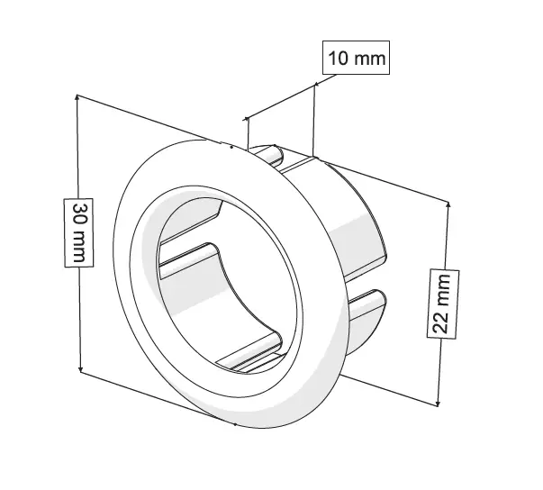 LAVABO TAŞMA YÜZÜĞÜ A TİPİ PARLAK ALTIN