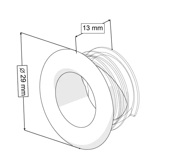 LAVABO TAŞMA YÜZÜĞÜ B TİPİ PARLAK KROM