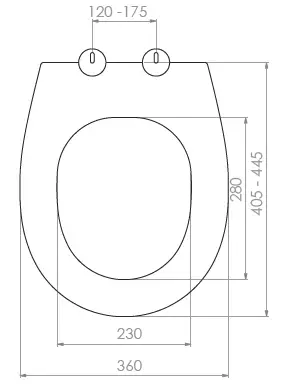LUANDE KLOZET KAPAĞI (YAVAŞ KAPANAN - ÜSTTEN SIKMALI)