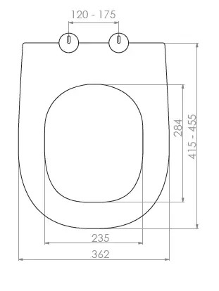 MADRE KLOZET KAPAĞI (YAVAŞ KAPANAN - ÜSTTEN SIKMALI)