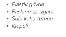 MAXİFLOW - LINE 10X10 32 LİK YANDAN YER SÜZGECİ