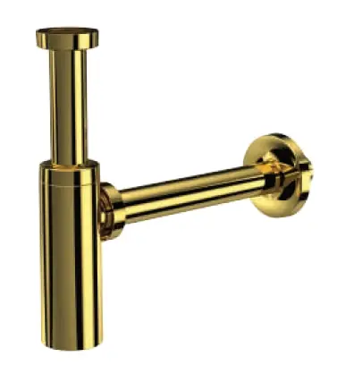 MOON AYARLANABİLİR SİFON - PARLAK ALTIN - ABS (MAX. 250 mm)