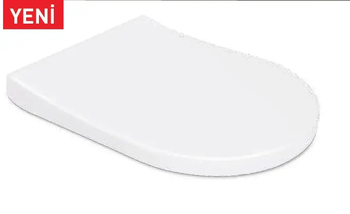 NEO ELEGANCE KLOZET KAPAĞI (YAVAŞ KAPANAN - METAL MENTEŞELİ - ÜSTTEN SIKMALI)