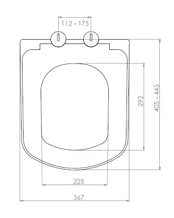 OPUS KLOZET KAPAĞI (YAVAŞ KAPANAN - METAL MENTEŞE TAKIMI - ÜSTTEN SIKMALI)