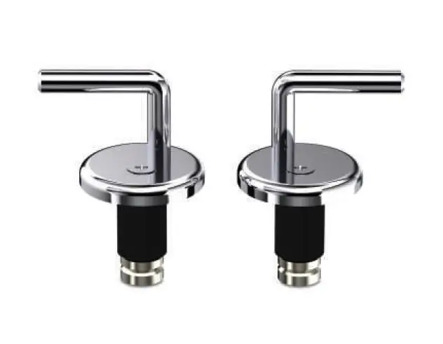 PASLANMAZ KLOZET KAPAK MENTEŞE SETİ - ÜSTTEN SIKMALI