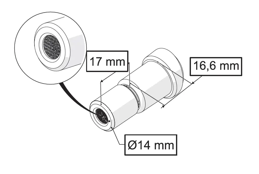 PERLATÖRLÜ TAHARET BORU UCU SETİ (KROM)