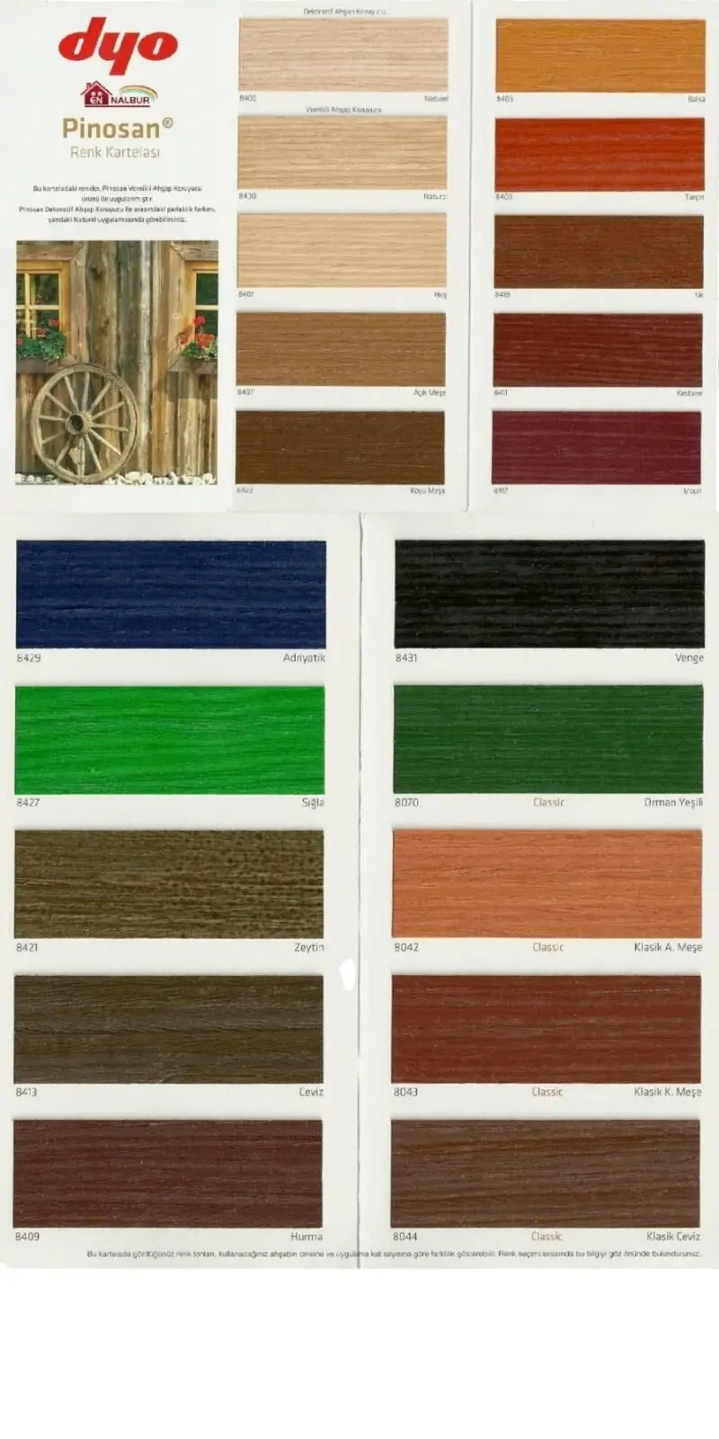 Pinosan Dekoratif Ahşap Verniği 2,5 Litre 8401 Huş