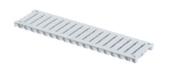 PLASTİK DRENAJ KANALI IZGARASI  100x500 mm