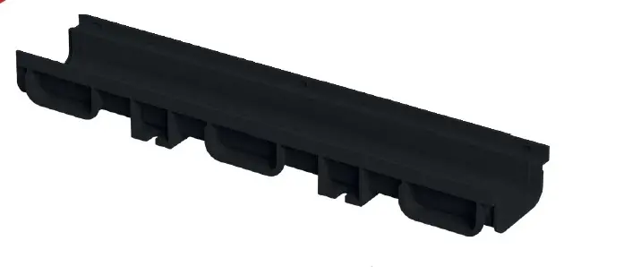 PLASTİK DRENAJ KANALI SİYAH 100x50x500 mm