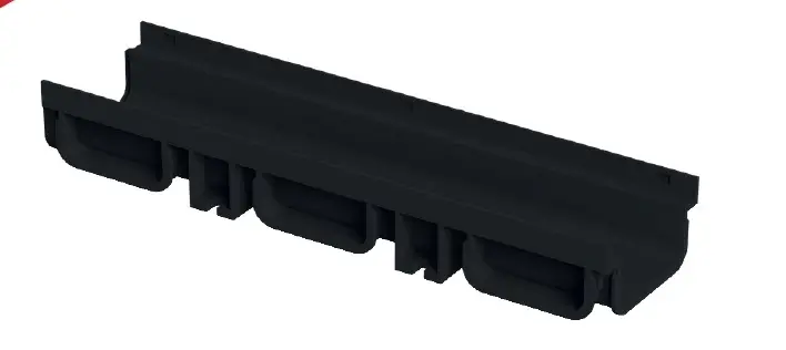PLASTİK DRENAJ KANALI SİYAH 130x75x500 mm
