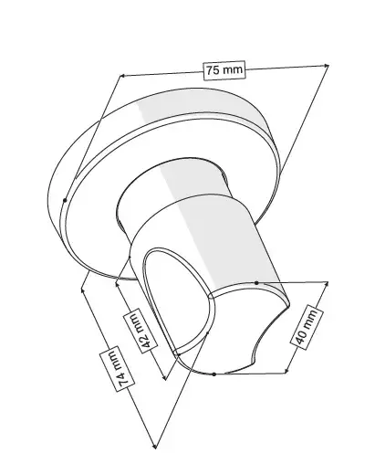 QUALİS ANKASTRE ARA KESME VALFİ (PLASTİK VOLAN-3/4 PPRC GÖVDE)