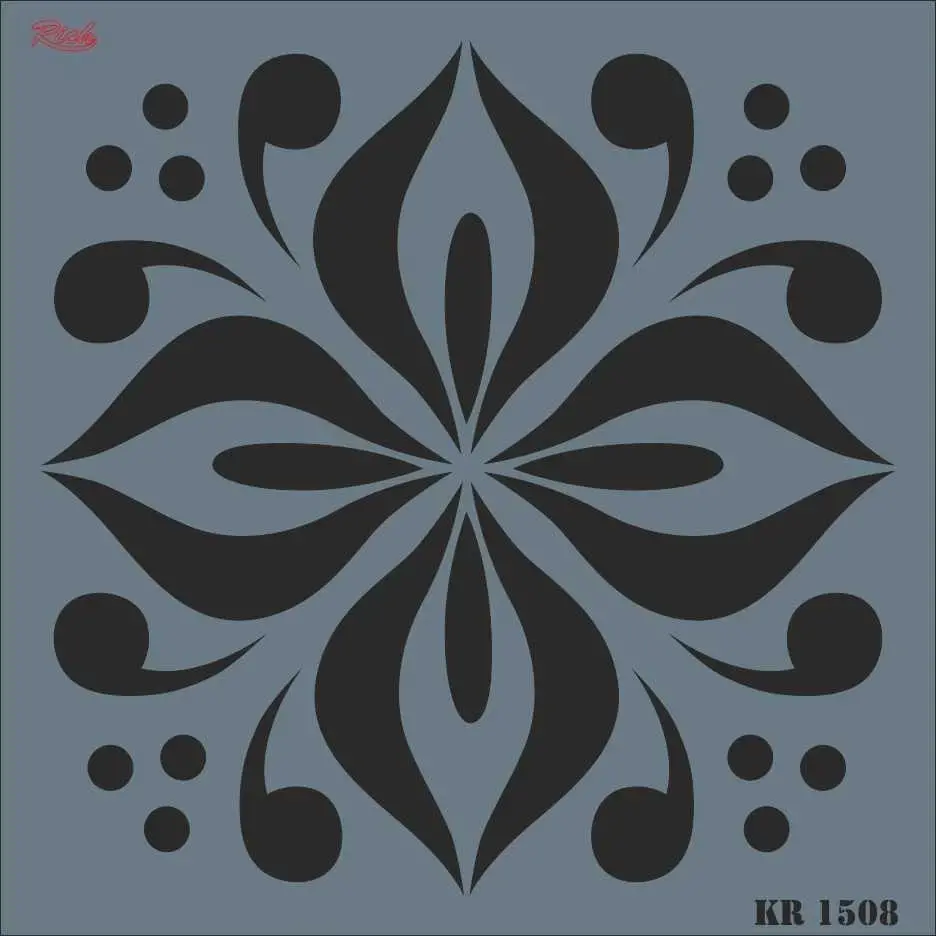 Rich KR 1508 Fayans Stencil 30X30 cm