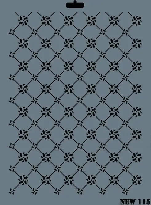 Rich New Seri N-115 Stencil 35x25 cm