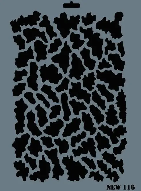 Rich New Seri N-116 Stencil 35x25 cm