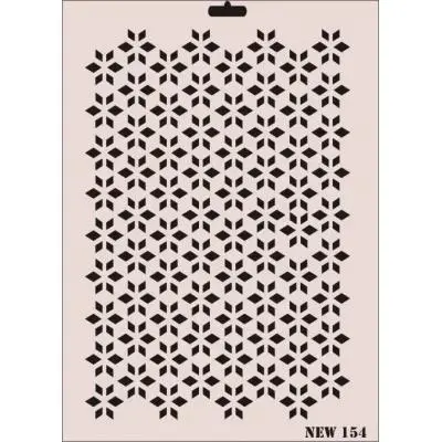 Rich New Seri N-154 Stencil 35x25 cm