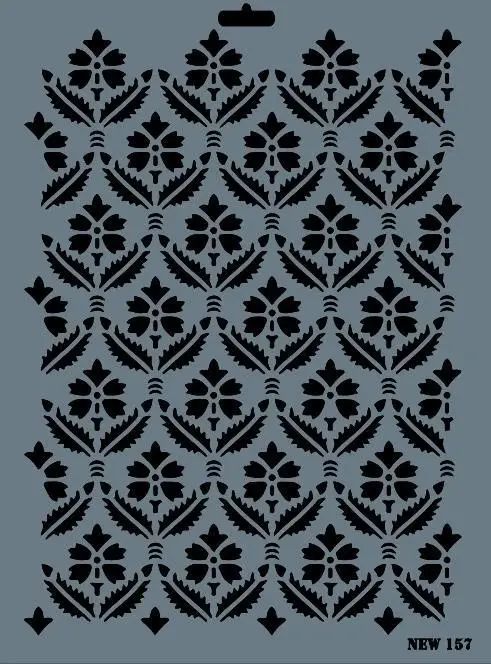 Rich New Seri N-157 Stencil 35x25 cm